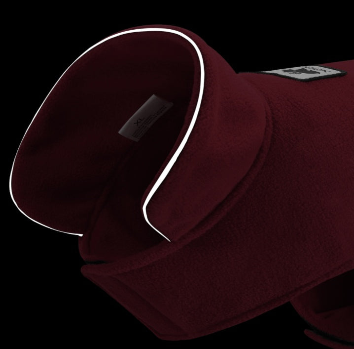 Polar fleece clothing wear vest on both sides