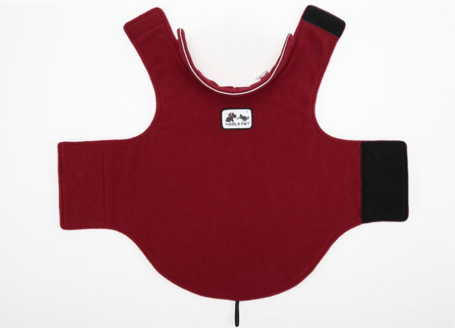 Polar fleece clothing wear vest on both sides